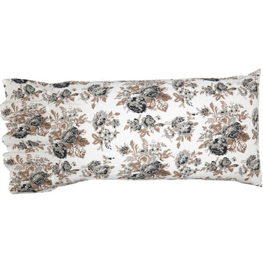 Annie Portabella Floral Ruffled King Pillow Case Set of 2 21x36+8 VHC Brands - The Fox Decor